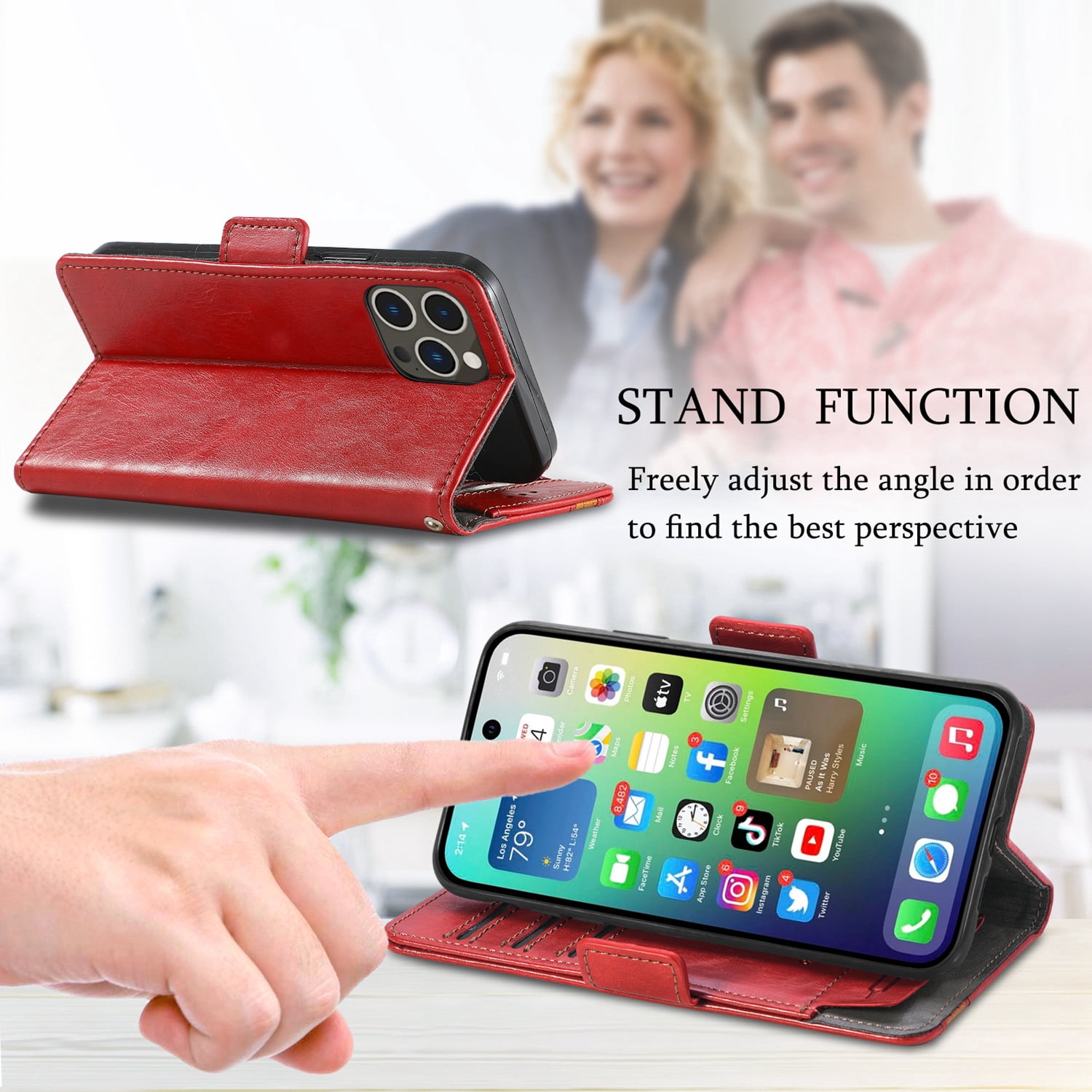 Leather Wallet Phone Case For Xiaomi Poco F6 Pro C55 C65 C50 F5 Pro M6 Pro Poco X5 Pro X4 M5 F4 F3 Quality Leather Phone Case With Card Holder Zipper