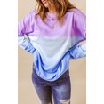 thumbnail image 3 of POGLIP Women's Color Block Tie Dye Pullover Sweatshirt, 3 of 6
