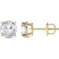 thumbnail image 3 of Eternaldia IGI Certified Lab Grown Diamond Solitaire Stud Earrings With 14k Gold/Diamond Stud Earrings for Women With Screw back post/Diamond Color-F, Clarity VS1-VS2 (Yellow Gold 3Ct), 3 of 5