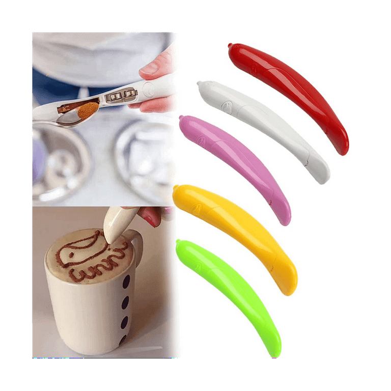 Jiaedge Latte Art Pen for Coffee, Portable Electrical Spice Carving Pens,  Baking Stencils Decorating Tools for DIY Food Patterns, Cake, Pudding,  Cappuccino Decoration - Yahoo Shopping