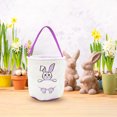 thumbnail image 4 of Xihbxyly Bolsa de Tela Suave con Orejas de Conejo, Adorable Bolsa de Regalo de Pascua, Material Súper Suave para Mayor Comodidad, Versátil para Búsquedas y Fiestas de Pascua, Perfecta para Celebracio, 4 of 6