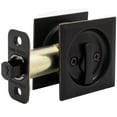 thumbnail image 3 of Stone Harbor Hardware Contemporary Square Pocket Door Lock, Privacy Function, 2-3/8" Backset, Vintage Bronze, 3 of 4