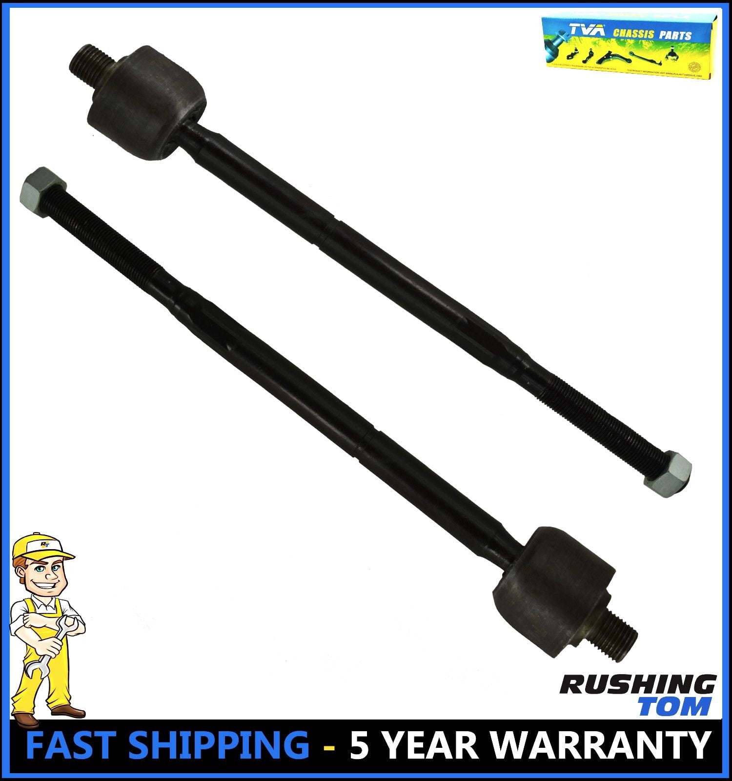 2 Front Left & Right Rack End Inner Tie Rod for Nissan 200SX Sentra