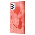 thumbnail image 4 of For Samsung Galaxy A33 5G 6.4" Cat Patterned Embossed Strong Magnetic Attachment/Closure, Card Slots/Pocket, PU Leather Flip Wallet Case ﻿,Orange,For Galaxy A33 5G, 4 of 8