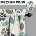 thumbnail image 4 of Rustic Bohemian Curtains 36 Inch - 3 Panel Wildflower Farmhouse Set with Vintage Floral Design, Rod Pocket, 4 of 5