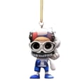 thumbnail image 3 of 4Interesting Super Wrist Style Rugby Player Acrylic Statue Keychain 2D Design A Sports Souvenir That Fans Can Collect, 3 of 7