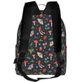 thumbnail image 3 of Lsque Forest Flora and Insects Pattern Backpack – School Travel Canvas Daypack with Ergonomic Padded Straps, Multiple Compartments & Leather Handle, 3 of 5