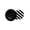 Black, variant on Statement Side Barrette with Retro Button Detail, Striped Hair Clip for Teens and Adults, School Look Accent, 1 Piece
