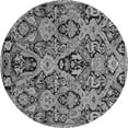 thumbnail image 1 of Ahgly Company Indoor Round Abstract Gray Modern Area Rugs, 8' Round, 1 of 4