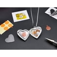 thumbnail image 2 of Love Heart Locket Necklace That Holds Pictures, Initial Alphabet A-Z Photo Lockets, 2 of 6
