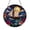Acrylic 3.5 Inch, variant on Sailing Ship Stained Glass Suncatcher Window Hanging with Moonlit Ocean and Hibiscus Flowers, Nautical Seaside Home Decor Gift
