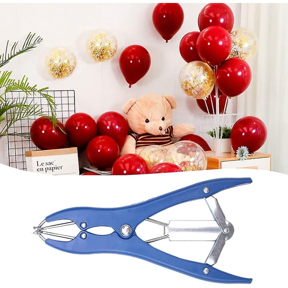 Alicates para expandir globos, herramienta para inflar globos, alicates de metal para actividades con globos, herramientas de bricolaje para fiestas en casa para inflar globos, pétalos brillantes