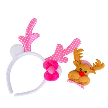 Christmas Festival Makeup Dress up Props Two-piece Suits Hair Bands+Clap Circle for Children