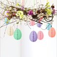 thumbnail image 4 of Dserhfy 6 Pcs Easter Egg Paper Ornaments 3D Colorful Honeycomb Easter Egg Ball Ornament for Kindergarden Shoping Mall Classroom Tree Decoration, 4 of 8