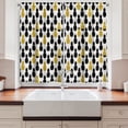 thumbnail image 2 of Ambesonne Yellow and Black Kitchen Curtains, Exotic Food, 55"x39", Earth Yellow and Black, 2 of 3