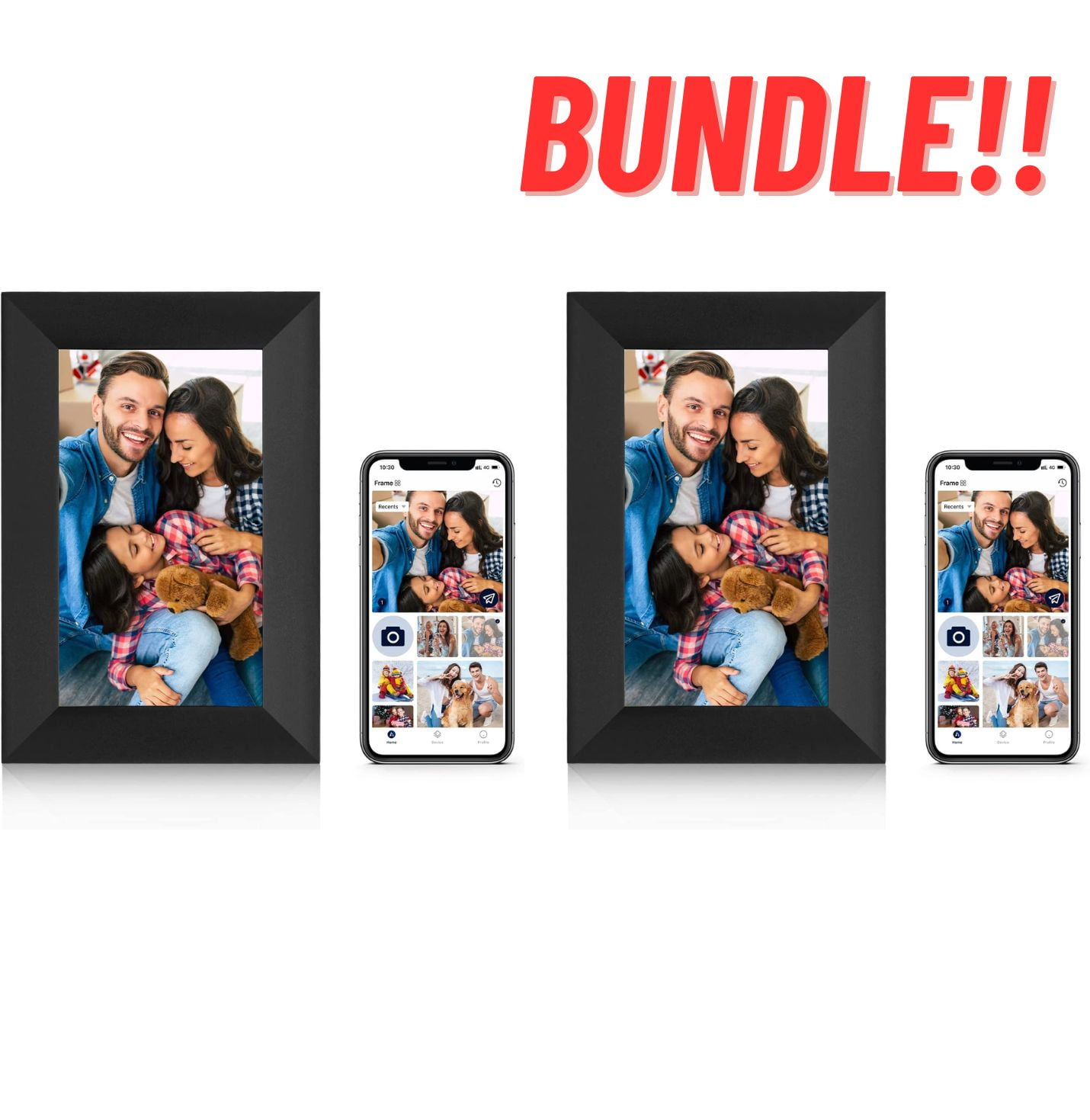 AiMor Digital Picture Frame, 7 Inch HD WiFi Digital Photo Frame with