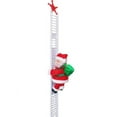 thumbnail image 4 of Santa Claus Climbing Ladder Plush Doll Christmas Tree Wall Doll Decoration Santa Claus Electric Climbing Ladder Up Tree Christmas Decor Climbing Santa Claus 9" Christmas Ornament Decoration Gift, 4 of 9