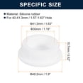 thumbnail image 3 of Uxcell 2Pcs White Plug Holes,Rubber Button Plug for 40-41.3mm/1.57-1.63" Hole, 3 of 6