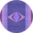 thumbnail image 1 of Ahgly Company Tapis d'Intérieur Lavable en Machine Carré Violet Améthyste Transitionnel, 3 Pieds Carré, 1 of 7