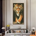 thumbnail image 4 of Pintura de diamante para manualidades, taladro completo 5D, pintura de tigre hecha a mano con diamantes, decoración de pared para sala de estar y dormitorio (50x80cm), 4 of 5