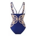 thumbnail image 5 of PNTUTB Summer Women's One Piece Fashion Print Swimsuit with Delicate Waist Design Slim Two Piece Set, 5 of 5