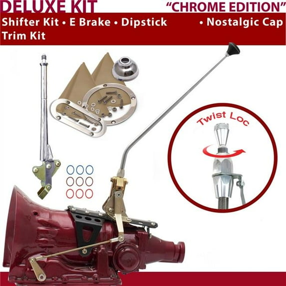 American Shifter AOD Shifter Kit 16 in. E Brake Trim Kit Dipstick for CEEBD