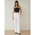 thumbnail image 4 of Strapless Ruffle Drape Crop Top, 4 of 7