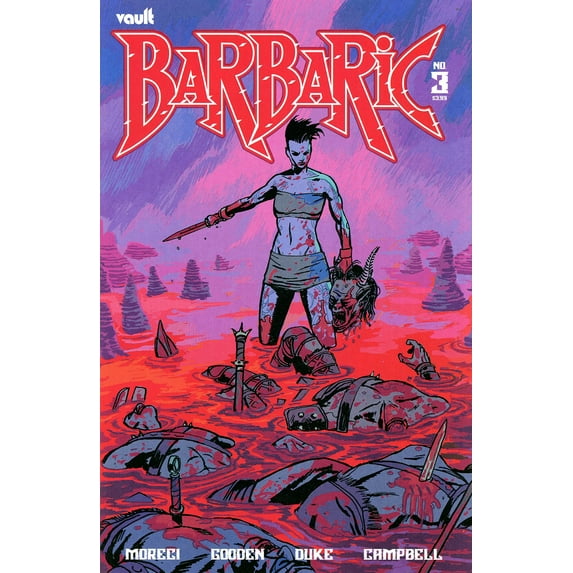 Barbaric #3B VF ; Vault Comic Book