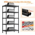 thumbnail image 3 of REIBII 5 Tier Metal Shelving Wire Storage Shelves for Kitchen Laundry Pantry Garage Commercial,63"Hx 21.65"L x 11.8"D, 3 of 8