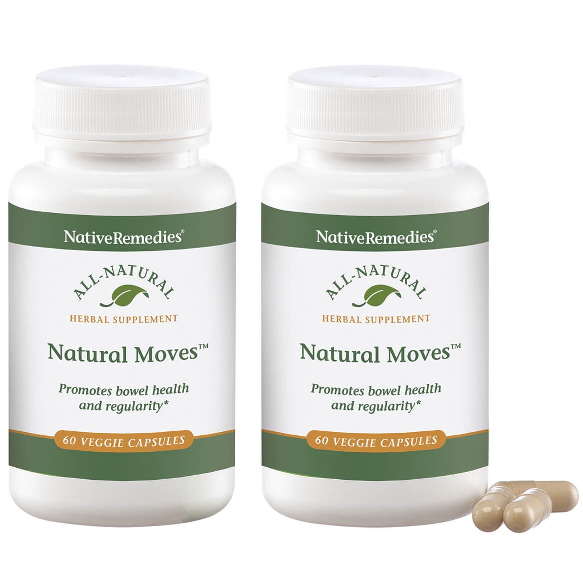 Native Remedies Natural Moves - Bowel & Constipation - Supports Bowel Movements with Cape Aloe & Dandelion, Herbal Blend for Constipation, Gas & Bloat