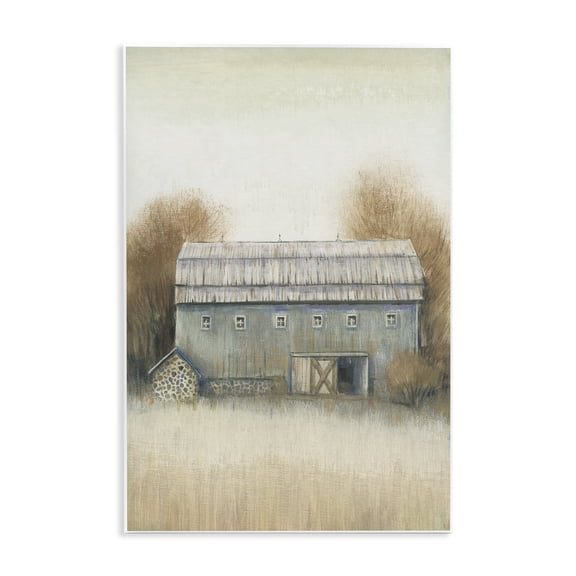 Stupell Industries Rustic Lodge Autumn Barn Vintage Farm Landscape Wall Plaque Art, 10 x 15, by Tim O'Toole