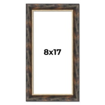 8x17 Frame Gold Real Wood Picture Frame Width 1.5 inches | Interior Frame Depth 0.5 inches |
