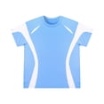 thumbnail image 7 of SCSAlgin Men's Short Sleeve Round Neck Basketball Training Sport T-Shirt Color Block Running Fitness Top, 7 of 7