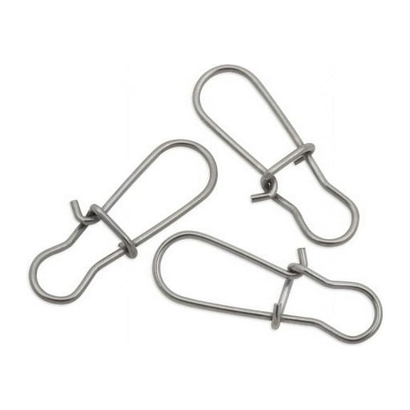 Luhr Jensen Stainless Steel Duo-Lock Connector, 45lb, 12 pack Fishing Terminal Tackle