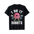 thumbnail image 2 of For The Donuts Funny Weightlifting Gym Graphic Tee for Men Women, Workout Bodybuilding Short Sleeve T-Shirt, Casual Crew Neck Top for Daily Fitness Gift, 2 of 6