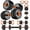 44lb, variant on 44lb 6-In-1 Adjustable Dumbbells Set Free Weight Set With Connector Used As Barbell, Kettlebells, Push Up Stand, Fitness Exercises For Home Gym Suitable Men/Women