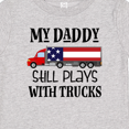 thumbnail image 4 of Inktastic Daddy Plays with Trucks Boys or Girls Baby T-Shirt, 4 of 5