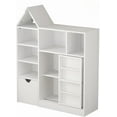 thumbnail image 7 of GAOMON Bookshelf, Toy and Book Organizer for Kids, Multifunctional Storage Chest with 8 Cubbies and Movable Drawers, White Bookshelf for Playroom, Kids Room, Living Room, 7 of 7