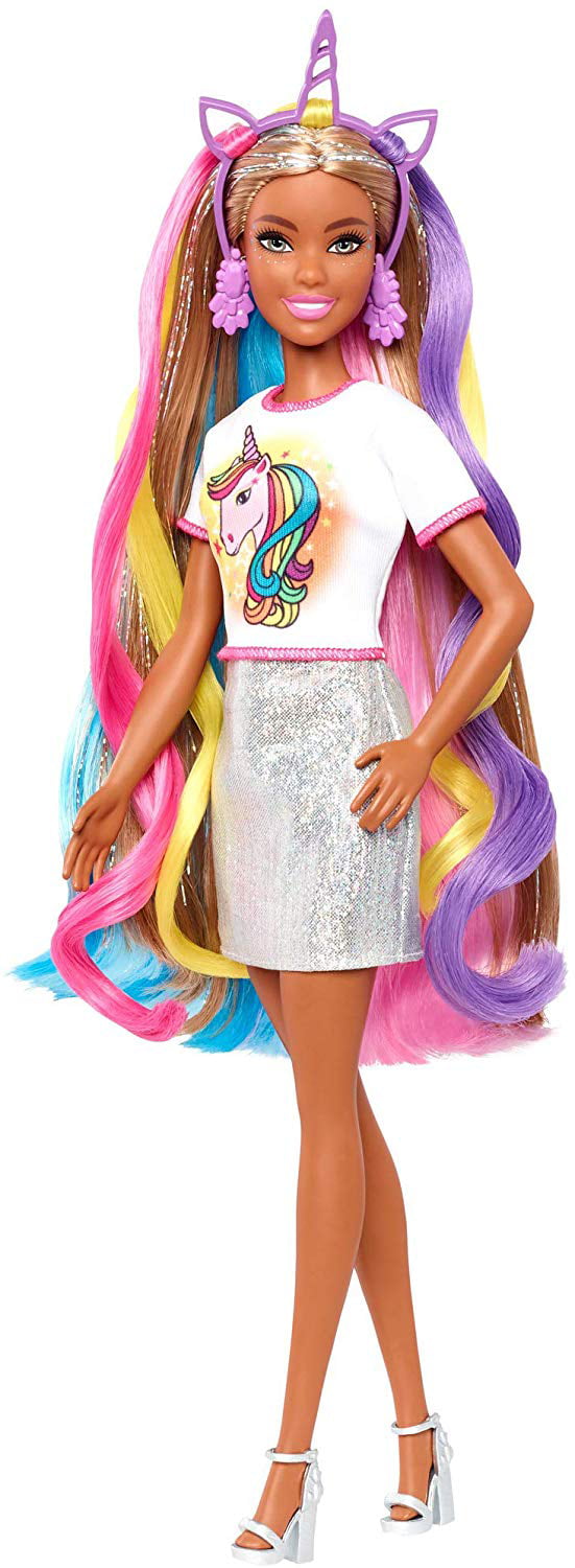 barbie unicorn hair