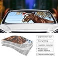 thumbnail image 5 of Disketp Windshield Sun Shade, Car Sun Shade For Front Window Christmas Horse Sunshades Sun Visor Protector Blocks Uv Rays Foldable, 5 of 9