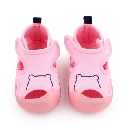 

〖TOTO〗Girls Sandals Sole Flat Soft Walking Girls Bear Sandals Sneaker Rubber Non-Slip Kids Shoes Boy Baby Shoes