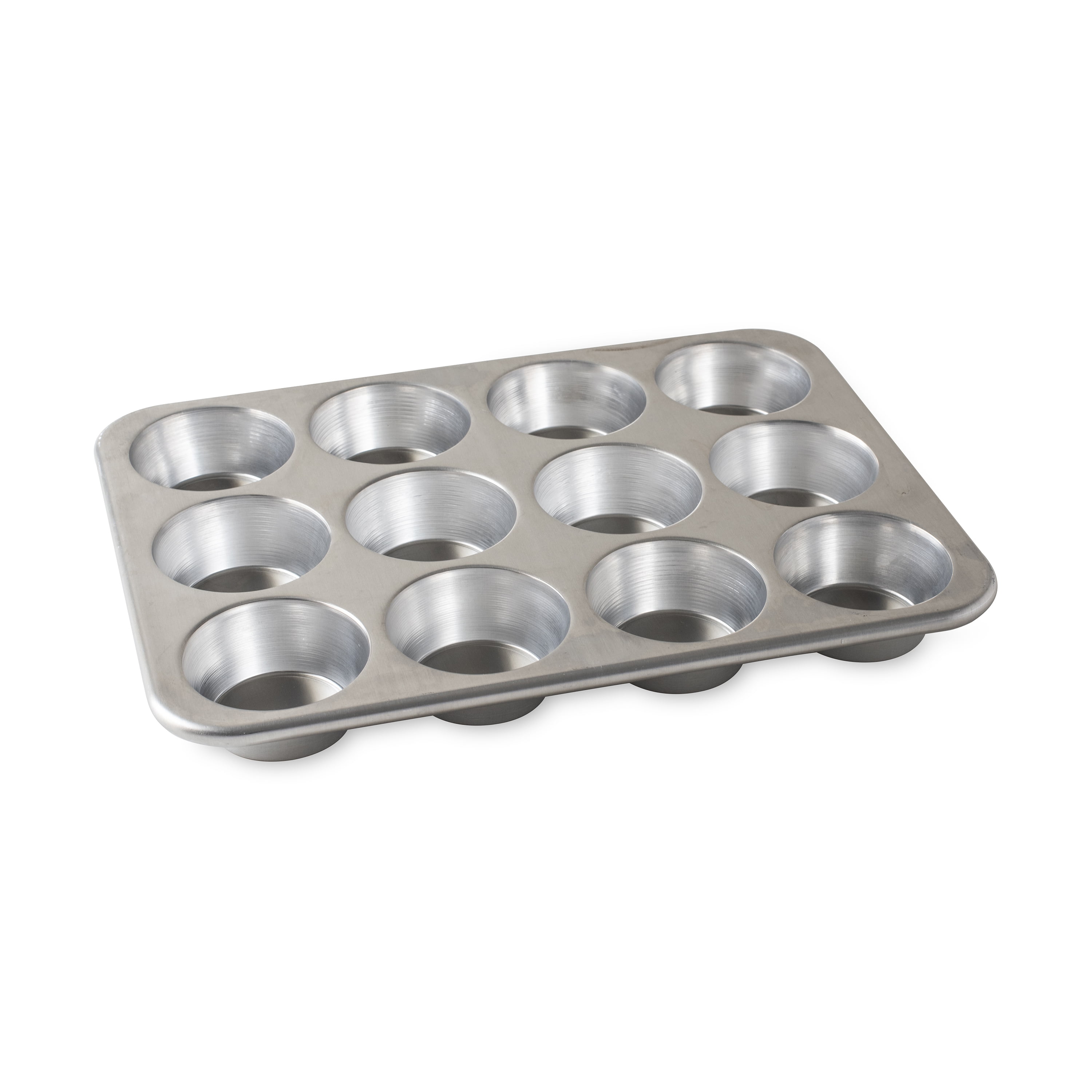 Nordic Ware Natural Aluminum 12 Cavity Muffin Pan with High Dome Lid