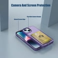 thumbnail image 3 of SaniMore for iPhone 14 Plus 6.7" Magnetic Case, Rugged PC Back & Soft TPU Bumpers Case with Card Slot & Wireless Charging Shockproof Protective Case for iPhone 14 Plus Women Men, Purple, 3 of 8