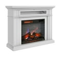 thumbnail image 2 of duraflame® Electric Fireplace Wall Mantel with Infrared Heater and Remote Control, Bright White, 2 of 15