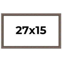 27x15 Frame Silver Real Wood Picture Frame Width 1.25 Inches | Interior Frame Depth 0.5 Inches |