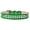 Emerald Green, variant on Dog, Puppy  Pet Ice Cream Collar, "Two Row Pearl Rimsets"