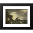 thumbnail image 2 of Claude-Joseph Vernet 14x11 Black Modern Framed Museum Art Print Titled - A Shipwreck (1728 - 1789), 2 of 5