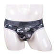 thumbnail image 5 of Mens Bulge Enhancing Bikini Underwear Low Rise Pack Christmas Gift for husband Gray M, 5 of 8