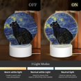 thumbnail image 3 of Balery Shambhala Cat In Van Gogh Impressionist Pattern Acrylic Night Light Gift with 3 Color ModesTouch-Sensitive LED Lamp Perfect Gift for Mother's Day, Birthday, or Christmas, 3 of 9