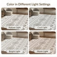 thumbnail image 7 of ODIKA 5'x7' White Taupe Floral Medallion Design Washable Area Rug Elegant Ornamental Patterns with Classic Charm for Small Living Room, Bedroom, Easy Care, Non-Shedding, Pet Friendly, 7 of 7